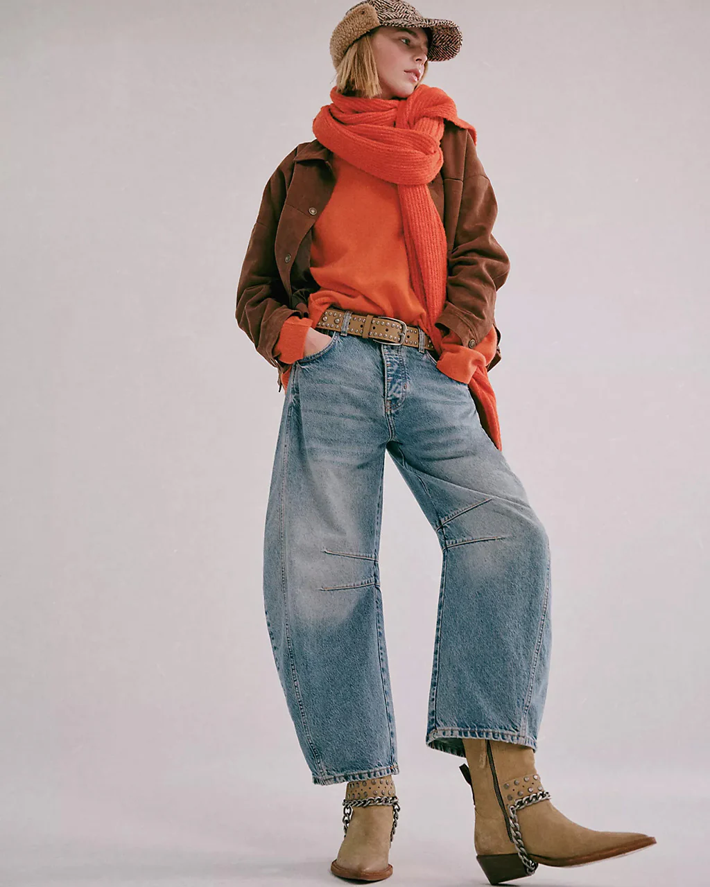 We The Free Good Luck Mid-Rise Barrel Jeans - Ultra Light Beam - Image 4