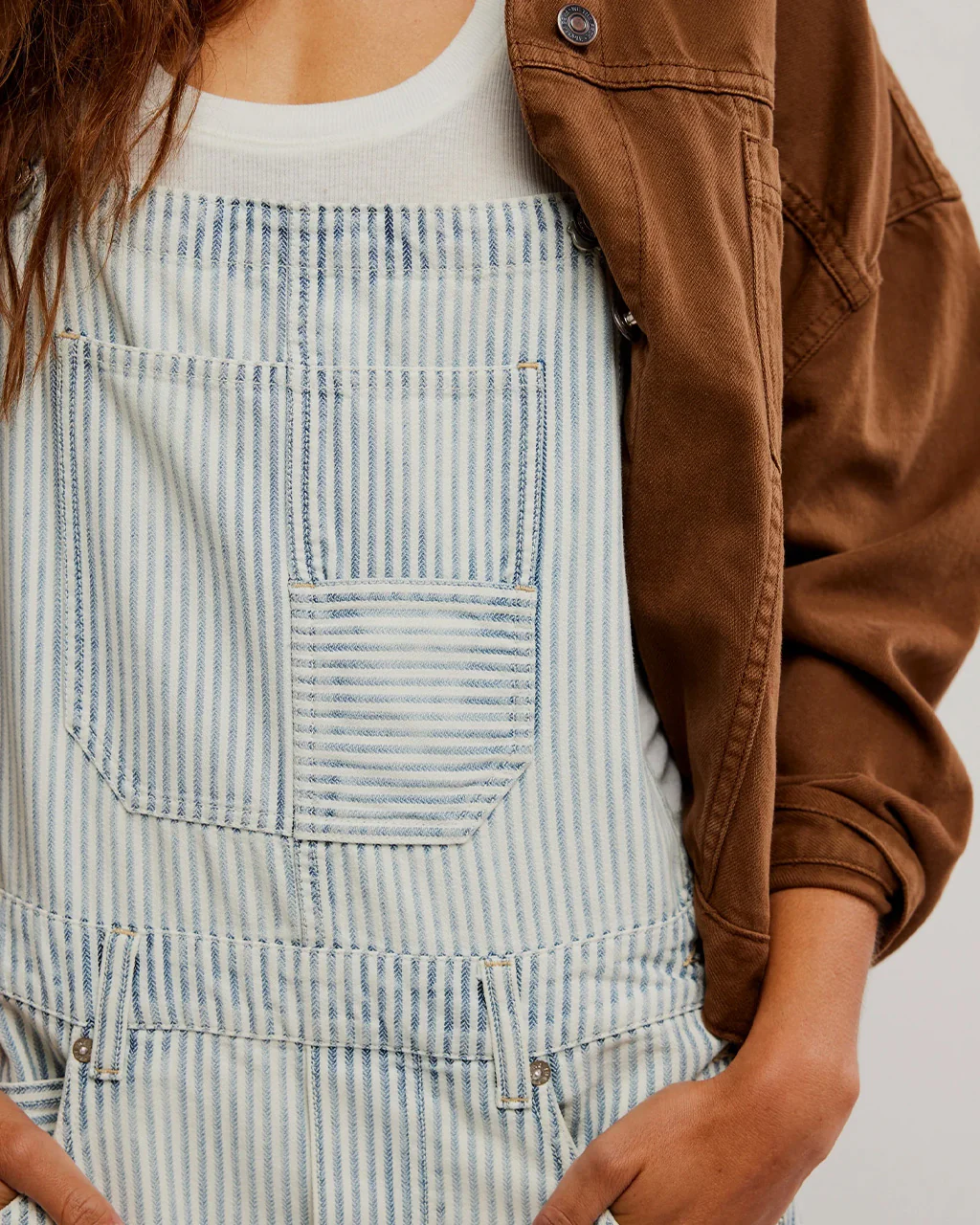 We The Free Good Luck Stripe Overalls - Indigo Railroad - Image 3