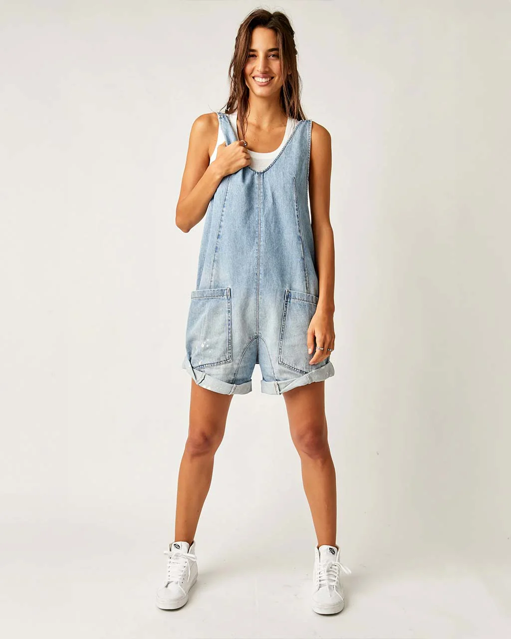 We The Free High Roller Shortalls - Bright Eyes - Image 4