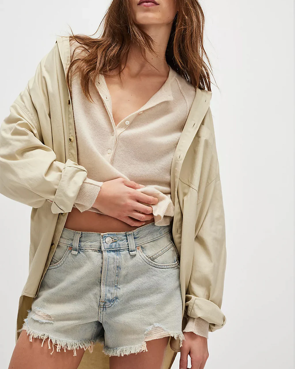 We The Free Now Or Never Denim Shorts - Well Worn