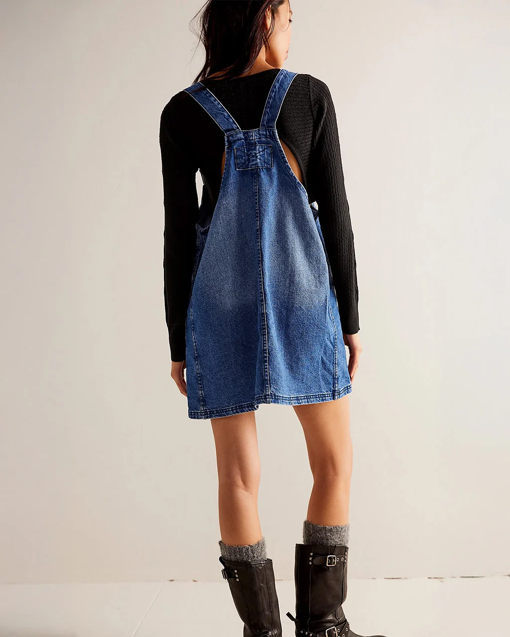 We The Free Overall Smock Mini Dress - Sapphire Wash - Image 2