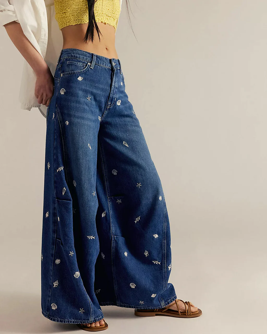 We The Free Westward Embroidered Jeans - Under The Sea - Image 3