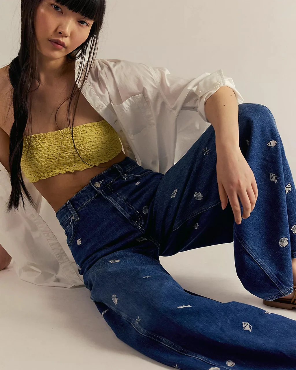 We The Free Westward Embroidered Jeans - Under The Sea - Image 4