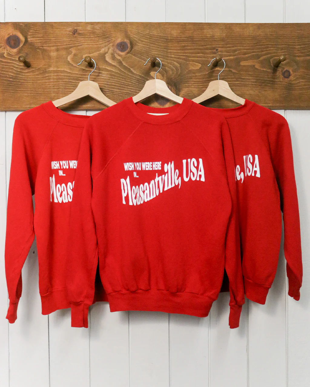 Wish You Were Here In Pleasantville Sweatshirt - Red - Image 3