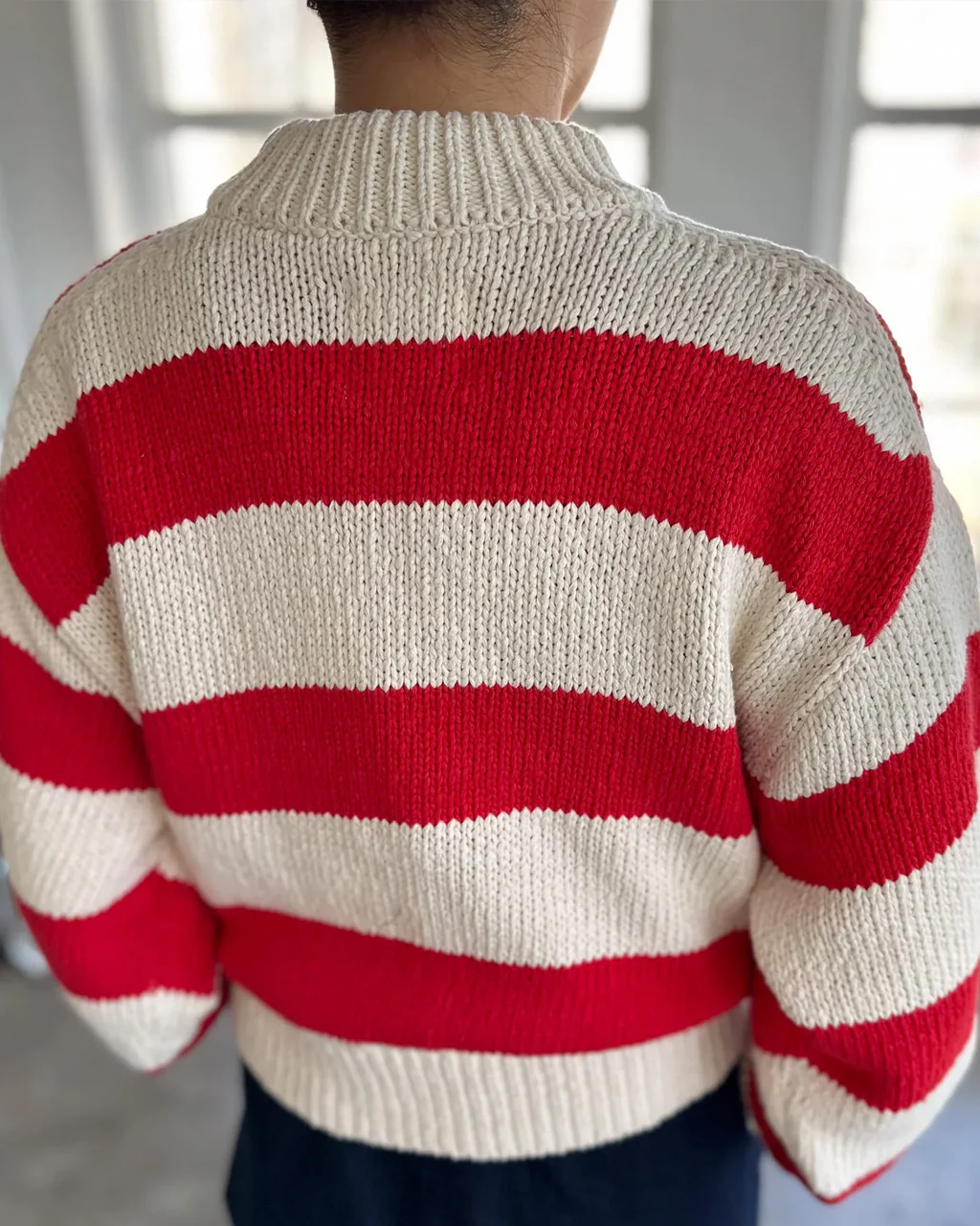 Zoe Sweater - Red Stripe - Image 2